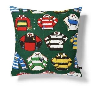 Rowing Target Rugby Shirt Corduroy Throw Pillow NWT 2023 Ralph Lauren style